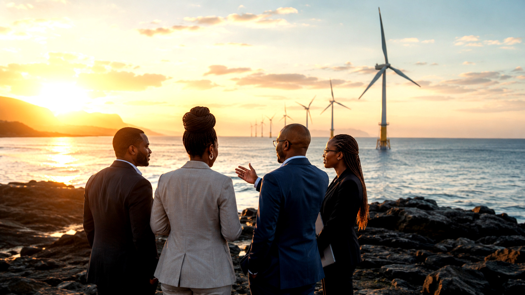 Wind turbines at sea